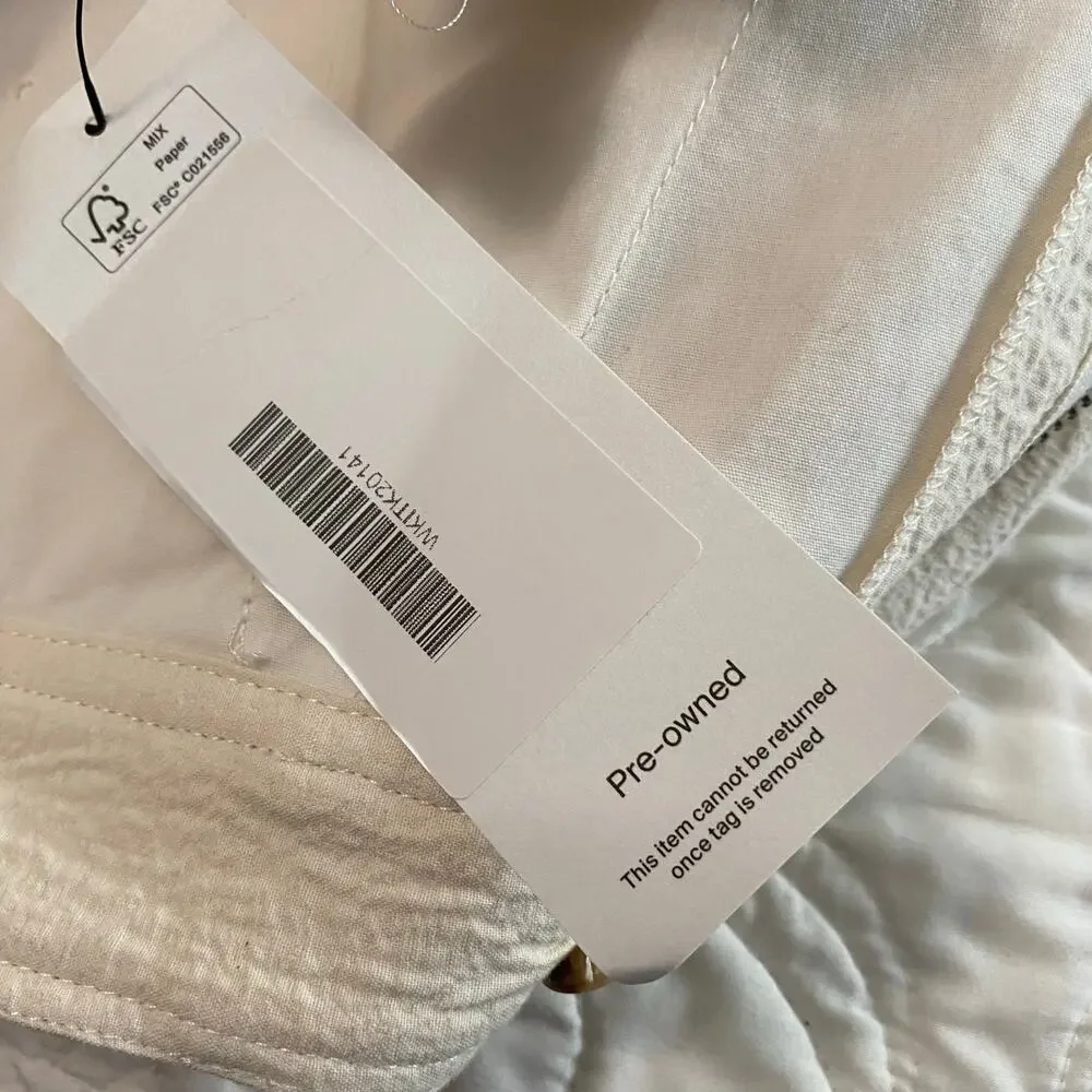 King Tuckfield Pleated Crinkled Trousers Pant Women’s Size Medium Quiet Luxury